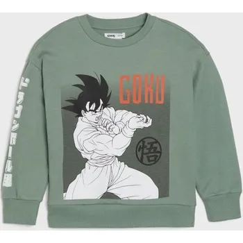 Dětská móda Sinsay - Bavlněná mikina Dragon Ball - green spruce - 593FF-75X - 593FF-75X-122