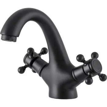 Vodovodní baterie Umyvadlová baterie stojánková Granitan RETRO ČERNÁ černá