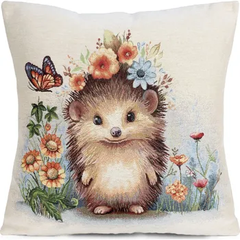 Povlak na polštářek GOBELÍNOVÁ DEKORAČNÍ POVLAK NA POLŠTÁŘ QUIFF 45X45 CM VZOROVANÁ