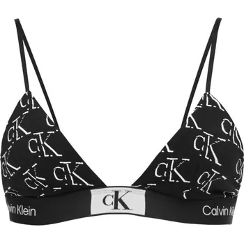 Oblečení a móda Dámská podprsenka Calvin Klein UNLINED TRIANGLE M Černá, Bílá