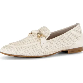 Dámské mokasíny Dámské kožené mokasíny Gabor 85.218.22 béžová Barva: panna, Velikost: 38