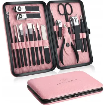 Sada na manikúru a pedikúru TRS 18 nástrojů nerezová ocel