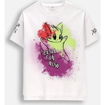 Chlapecké oblečení Coccodrillo dětské tričko bílé bavlna velikost 140