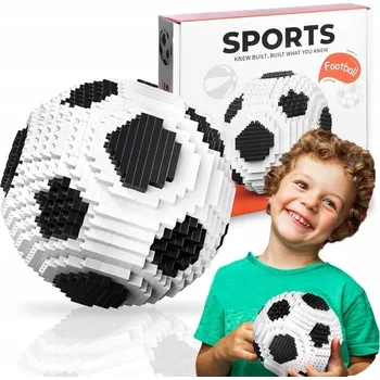 ostatní stavebnice STAVEBNICE FOTBAL 800 DÍLKŮ 3D DÁREK PRO DĚTI