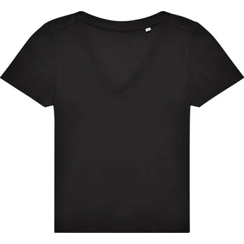 Dámské tričko B&C | #E150 V /women black 3XL Tričko - dámské