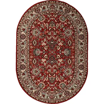 Koberec Breno Kusový koberec PRACTICA ovál 59/CVC, 160x230 cm, Vícebarevné/Červená