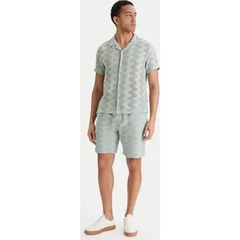 Pánská košile Guess Košile M6GP46 K3236 Zelená Regular Fit XL