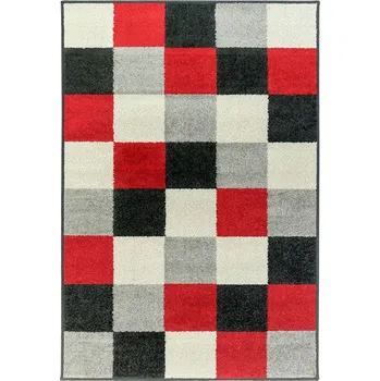 Koberec Breno Kusový koberec LOTTO 923/FM6X, 67x120 cm, Červená/Vícebarevné