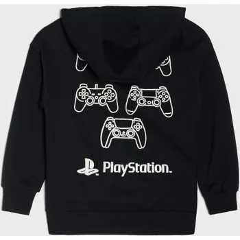 Chlapecká mikina Sinsay - Mikina s kapucí a potiskem na zádech - černá - 063HG-99X - 063HG-99X-128