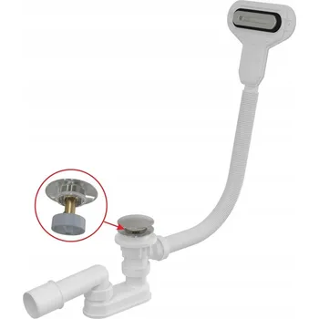 Sifon VANOVÝ SIFON CLIK/CLAK 80 CM S PLOCHÝM PŘEPADEM A MONTÁŽNÍ SADOU