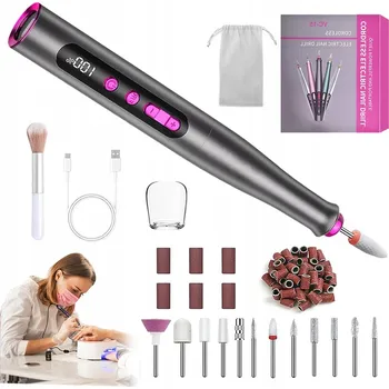 PROFESIONÁLNÍ BRUSKA NA NEHTY SADA PRO PÉČI O NEHTY VÝKONNÁ