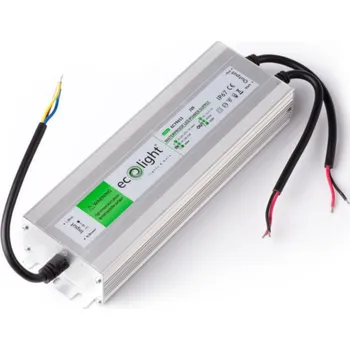 LED páska LED zdroj vodotěsný hermetický 250W 12V pro LED pásky IP67 Ecolight