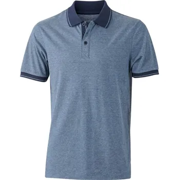 Daiber | JN 706 blue melange/navy XXL Polo