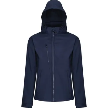 Regatta | TRA 701 navy/navy 4XL 3-vrstvá softshellová bunda s kapucí "Venturer"