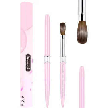 Kvalitní akrylový štětec na nehty 13,5 cm 8,4 x 21,8 mm Manikúrní štětec s víčkem pro modelování umělých nehtů Profesionální nail art