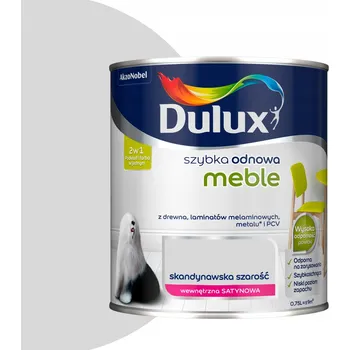 barva na zeď Barva barva Dulux na nábytek, renovovaná, skandinávská šedá, 0,75 l