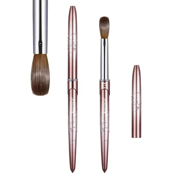 Akrylový kulatý štětec na nehty 8,4 mm délka 17 cm chlupy 20,8 mm Profesionální štětec s víčkem pro modeláž akrylových nehtů nail art