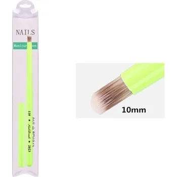 Zelený kosmetický štěteček NailBrush 2023 10 mm pro malování nehtů, elegantní vzory, jemné kresby, nehtové umění pro profesionální i domácí použití