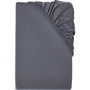 Prostěradlo LIVARNO® Žerzejové napínací prostěradlo, 180–200 x 200 cm (tmavě šedá)