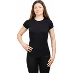 Spodní prádlo s krátkým rukávem Brubeck ACTIVE WOOL černé vel. L