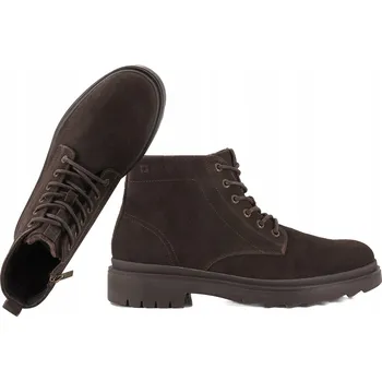 Pánská zimní obuv PÁNSKÉ SEMIŠOVÉ KOTNÍKOVÉ KOTNÍKOVÉ BOTY SE ZIPEM BIG STAR OO174229 HNĚDÉ 43