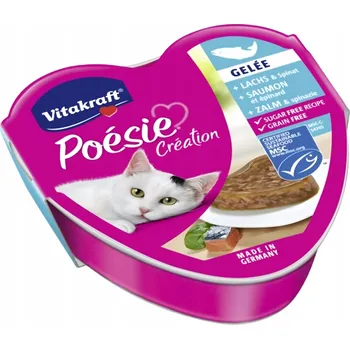Krmivo pro kočku Vitakraft Poésie želé losos/špenát 85 g