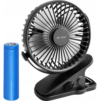 Domácí ventilátor Mini ventilátor Blow Stolní ventilátor s klipem černý