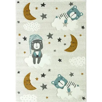 Koberec Breno Kusový koberec VEGAS KIDS 03/WKE, 120x170 cm, Béžová/Vícebarevné