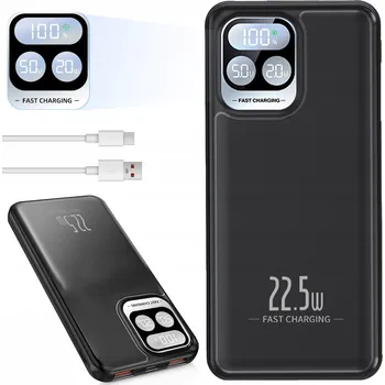 Powerbanka Powerbank 10000 mAh 22,5 W Ultra tenký do kapsy na cesty