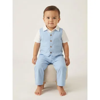 Sinsay - Set: vesta a kalhoty - světle modrá - 691IB-50X - 691IB-50X-98