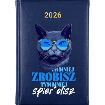 Kalendář Knižkový kalendář 2026 A5 FunnyCase modrý