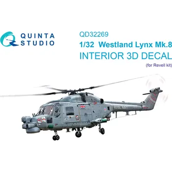 Plastikový model Quinta studio 1/32 Lynx Mk8 3D-Print&col.Interior (REV)