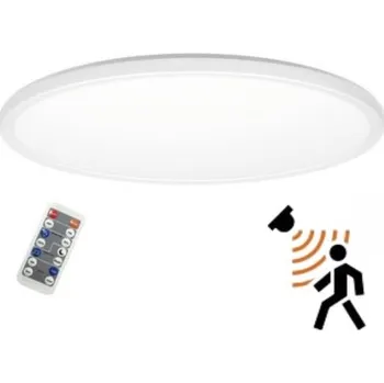 LED Stropní Svítidlo NIVERA CIRCLE 24W 3CCT LX se senzorem IP54 bílé Kulatý Kobi