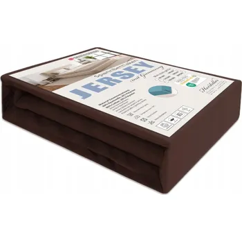 Prostěradlo Prostěradlo JERSEY s gumou hnědé 90x200 cm