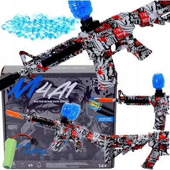 Dětská zbraň AUTOMATICKÁ PISTOLE SAMOPAL PUŠKA NA VODNÍ GELOVÉ KULIČKY ELEKTRICKÁ SADA