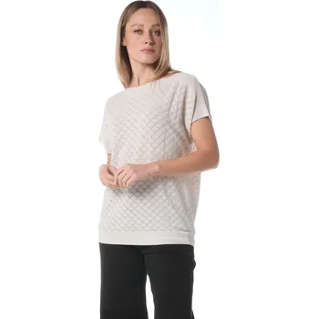 Dámský svetr Elegantní halenka úplet SEVENDAY 6283 barva: modrá světlá