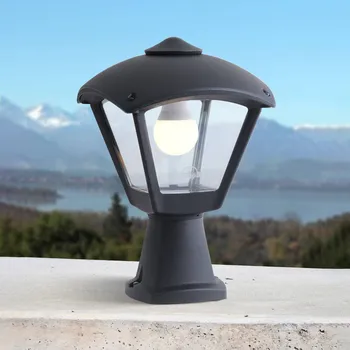 Lampička Fumagalli Základní světlo Mididisma/Dario, černé, čirý kryt - Základna - délka 13 cm, šířka 13 cm černá, čirá 1 x 8,5 W LED