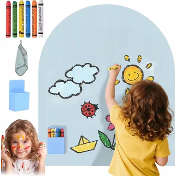 Kancelářský nábytek Samolepicí tabule magnetická tabule na magnety z cest 100*80 cm modrá