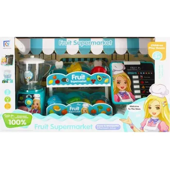 Hra na obchod SUPERMARKET OBCHOD Z POTRAVINAMI ZELENINA OVOCE A ZELENINA POKLADNA