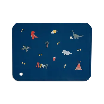 Citron Silikonová podložka, obdélník - Blue Dino