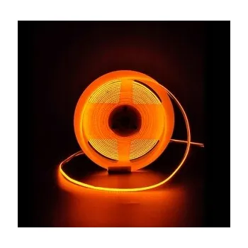 LED páska LED COB pásek 12V světelná linka 480 oranžová 1M.