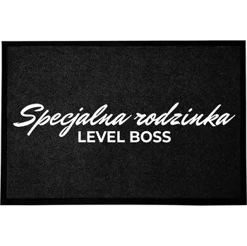 Rohožka VSTUPNÍ ROHOŽKA 40X60 ČERNÁ DO DOMU S HUMOREM SPECIÁLNÍ RODINA BOSS