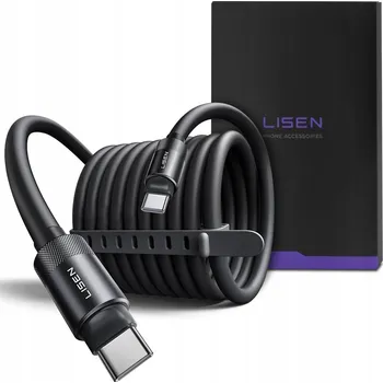 Datový kabel Kabel Lisen USB typ C - USB typ C 3 m černý