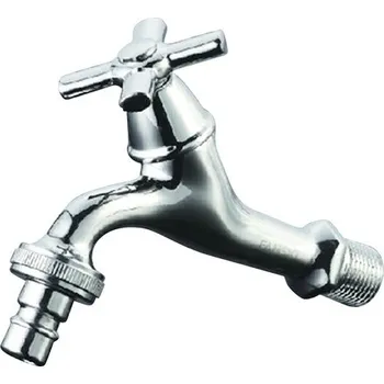 Ventil Výtokový ventil s hadičníkem 1/2", keramická kartuš, chrom