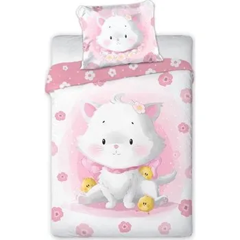 Dětský pokoj FARO Povlečení do postýlky Koťátko Bavlna, 100/135, 40/60 cm