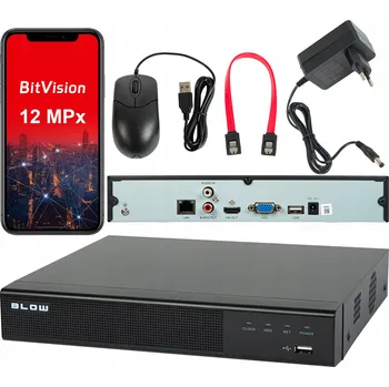 IP kamera Záznamové zařízení BLOW bl-n09121 IP 9 KANÁLŮ 12MP 1x HDD SATA ONVIF
