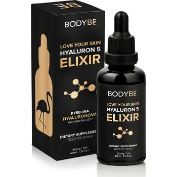 Pleťové sérum BODYBE HYALURON 5 ELIXIR – 5% Kyselina hyaluronová pro vnitřní užití - 50ml