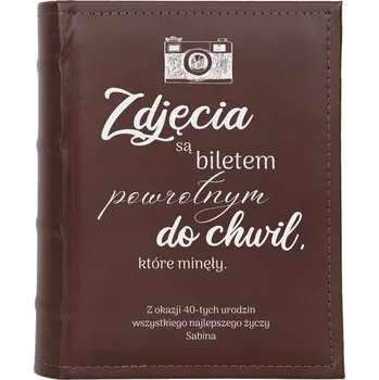 Fotoalbum Narozeninové album na fotografie 10x15 pro 300 snímků s potiskem Dárek k 18. 30. 40. 50. 60. 70. 80. narozeninám