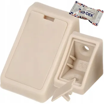 police Meblový úhelník, podpěra 24x24x20, spojka police DUB SONOMA 100 ks