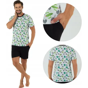 Pánské pyžamo Italian Fashion pánské pyžamo Picos s krátkým rukávem, velikost XXL